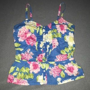 Hollister Buttoned Crop Top